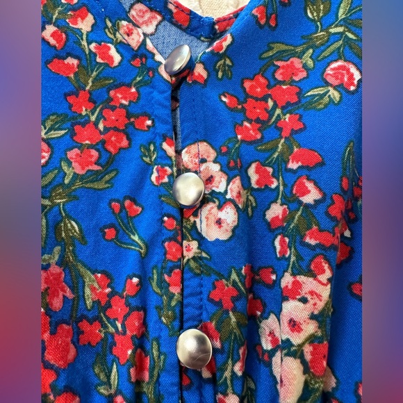 NWOT Bebop be you be free royal blue floral romper - Picture 12 of 12